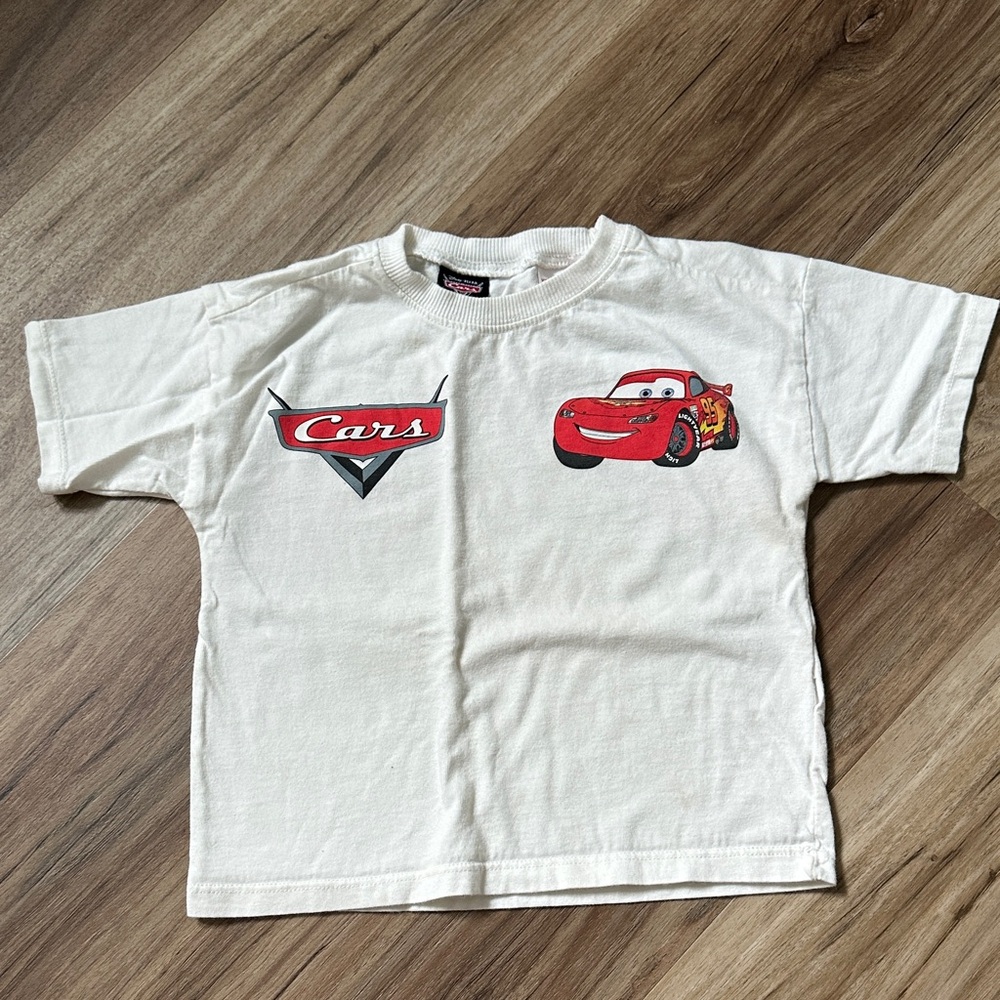 Zara White Cars Graphic Tee